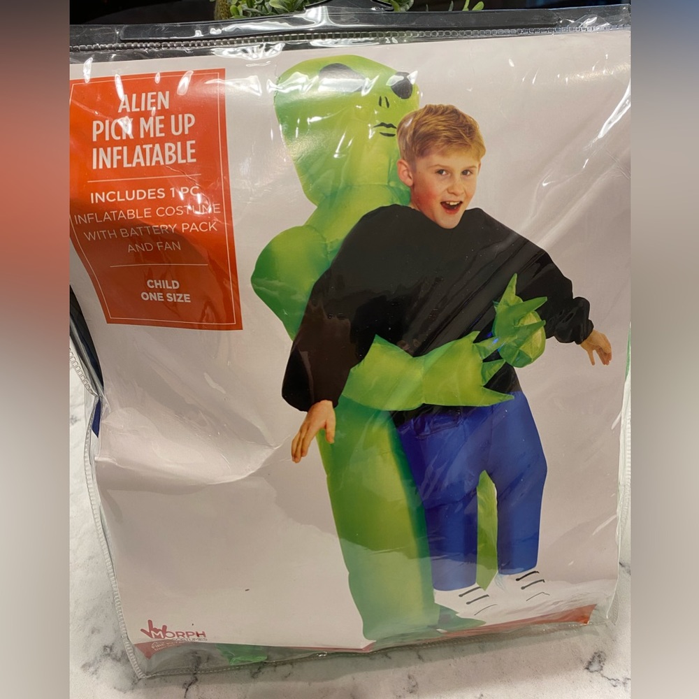 Kids Inflatable Alien Pick Me Up Costume